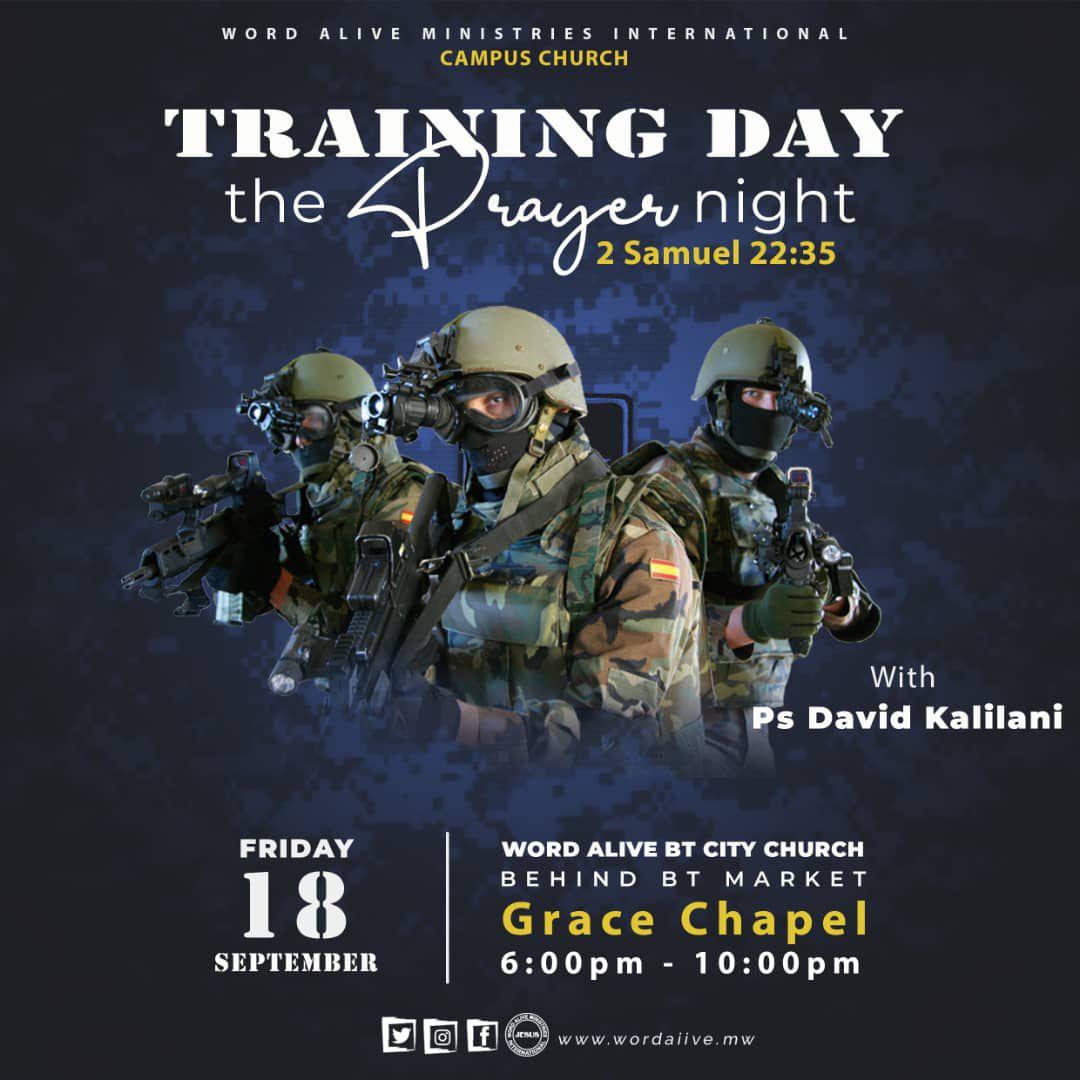 [Event] Training Day – The Prayer Night -Friday,18th September 2020,Word Alive BT City Church, Grace Chapel