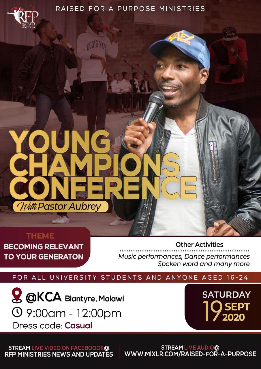  [Event] Young Champions Conference – Saturday, 19th September 2020,KCA,Blantyre,Malawi